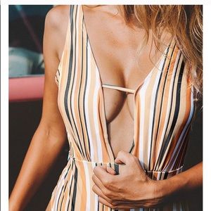 Striped one piece from Cupshe